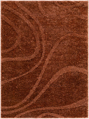 Rodos Rust Machine Woven Rug RDO-2355 - 5'3" x 7'