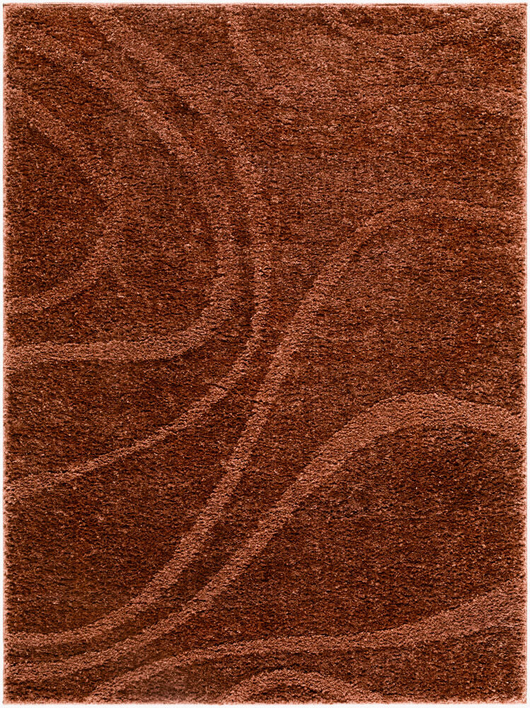 Rodos Rust Machine Woven Rug RDO-2355 - 5'3" x 7'