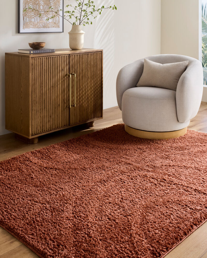 Rodos Rust Machine Woven Rug RDO-2355 - styleshot