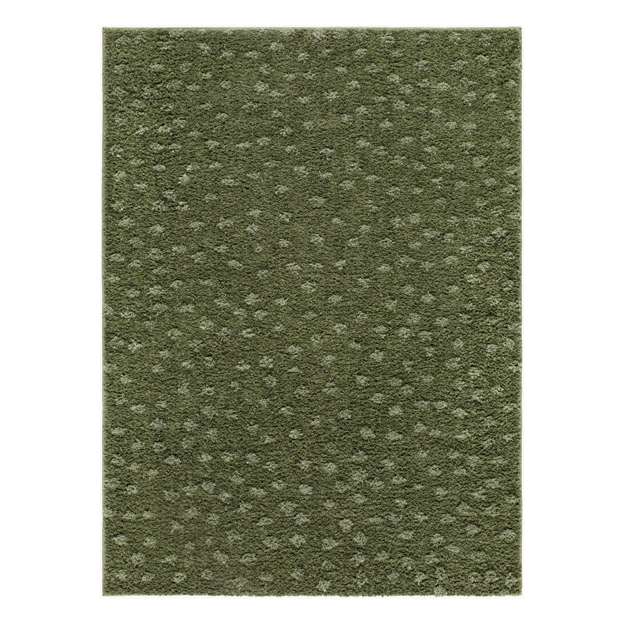 Rodos Dark Green/Medium Green Machine Woven Rug RDO-2357 - 5'3" x 7'