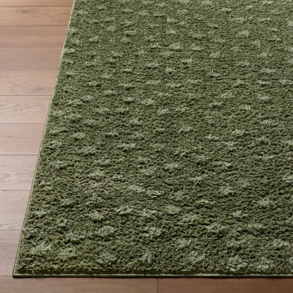 Rodos Dark Green/Medium Green Machine Woven Rug RDO-2357 - front
