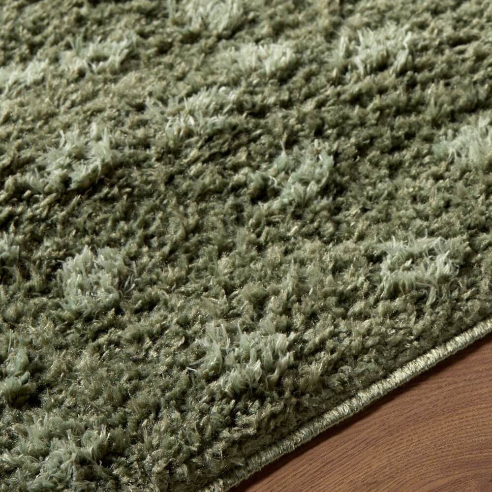 Rodos Dark Green/Medium Green Machine Woven Rug RDO-2357 - texture