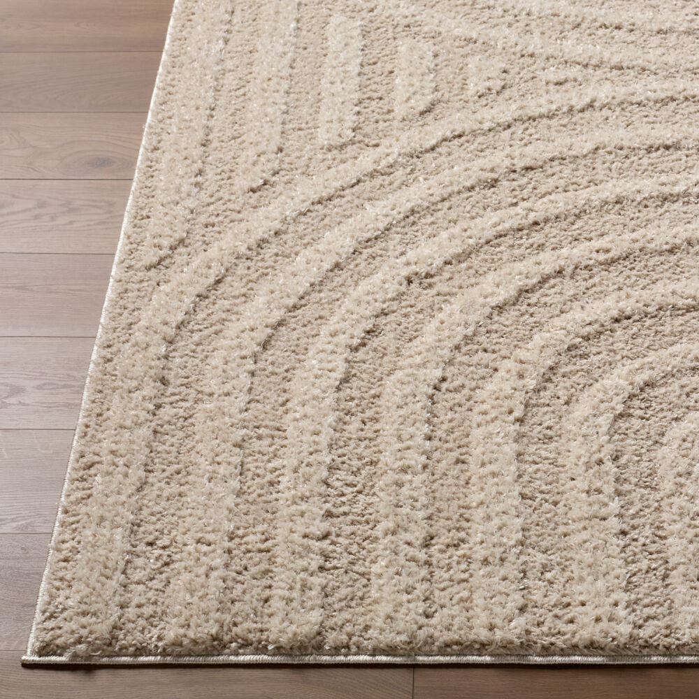 Rodos Beige/Ivory Machine Woven Rug RDO-2358 - front