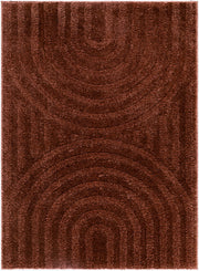 Rodos Rust Machine Woven Rug RDO-2359 - 5'3" x 7'