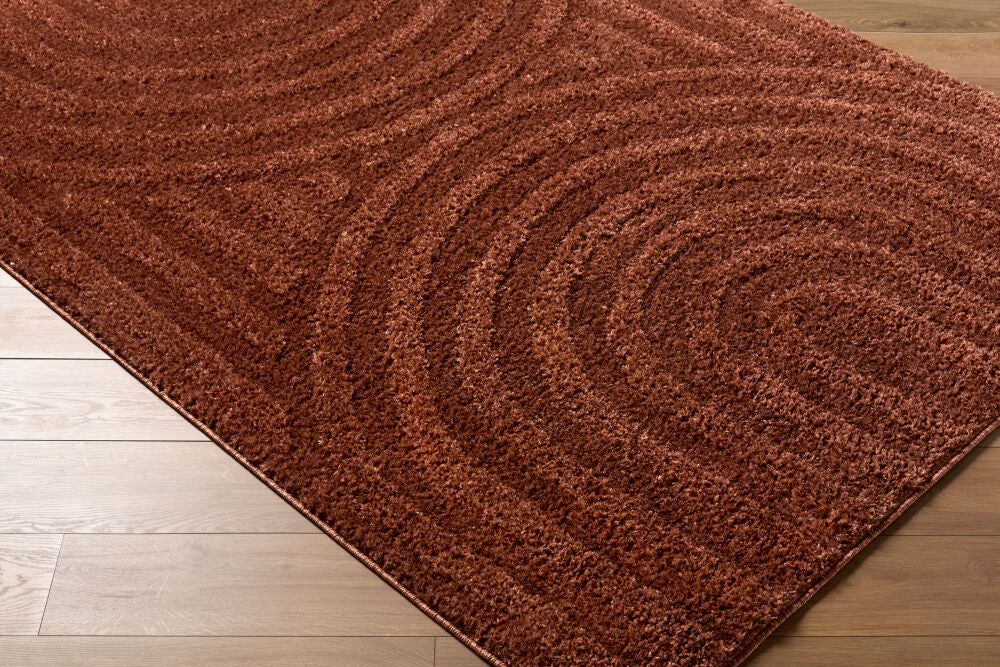 Rodos Rust Machine Woven Rug RDO-2359 - corner