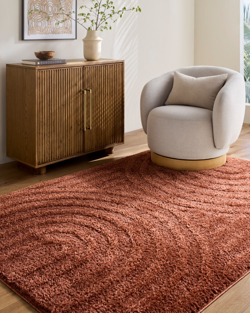 Rodos Rust Machine Woven Rug RDO-2359 - styleshot