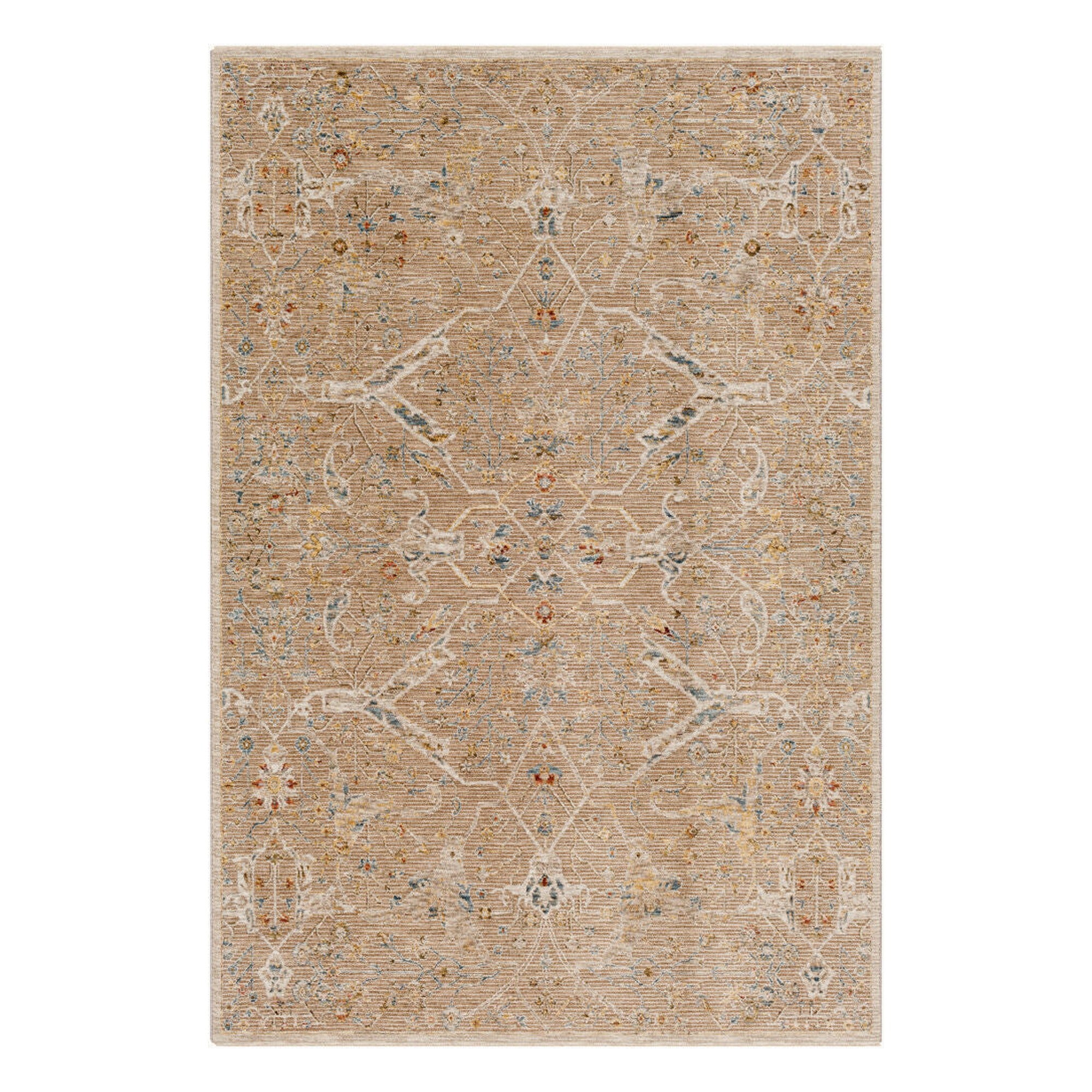 Reina Cream/Tan Machine Woven Rug REN-2300 - 2'7" x 10'