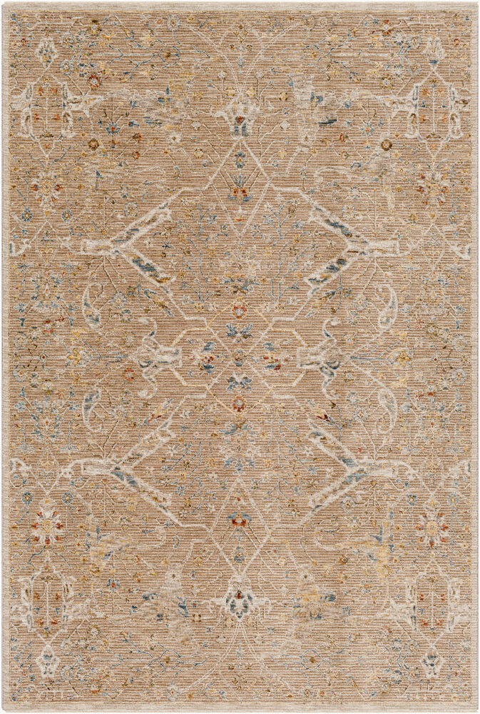 Reina Cream/Tan Machine Woven Rug REN-2300 - 2'7" x 10'