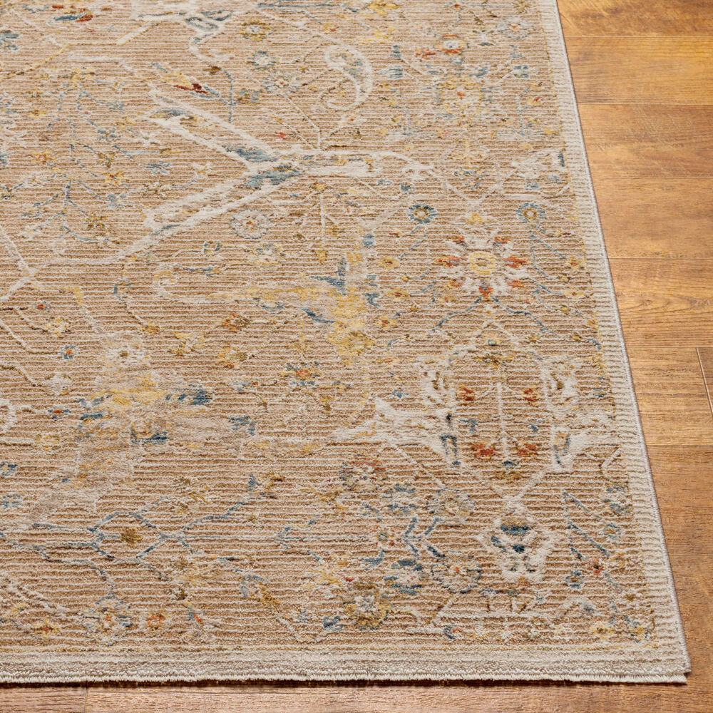 Reina Cream/Tan Machine Woven Rug REN-2300 - front