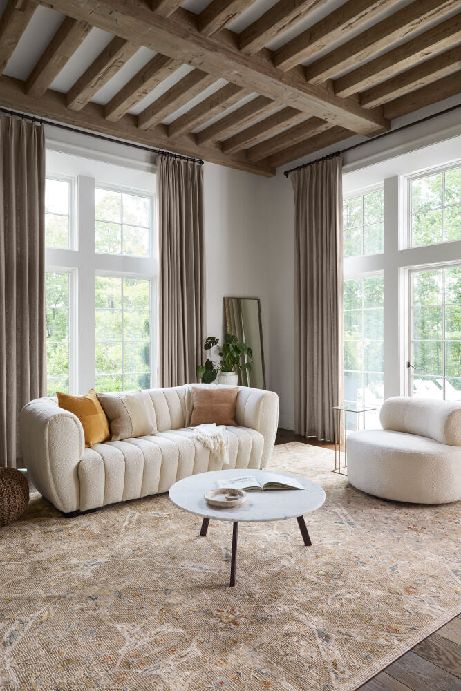 Reina Cream/Tan Machine Woven Rug REN-2300 - styleshot