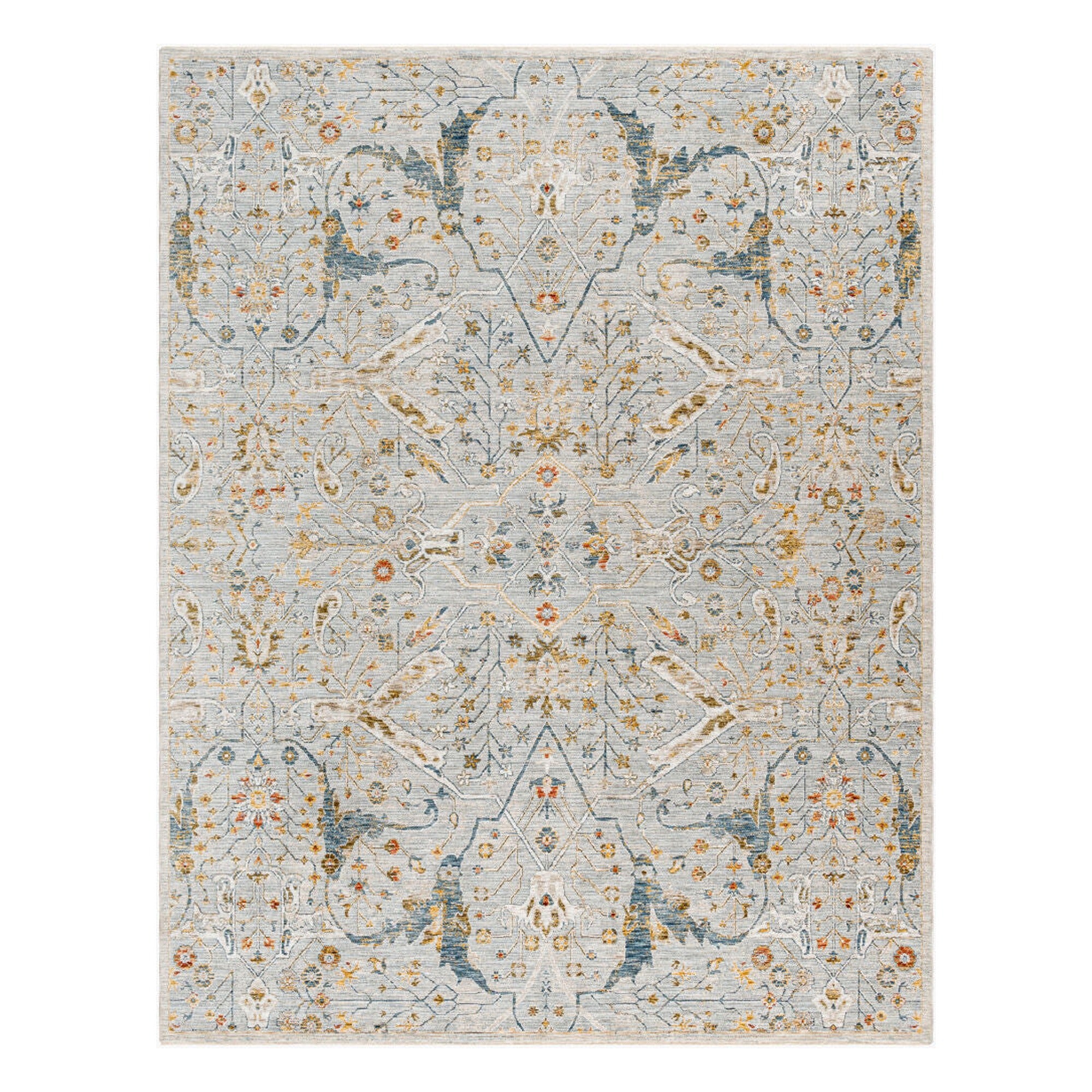 Reina Cream/Tan Machine Woven Rug REN-2301 - 2'7" x 10'