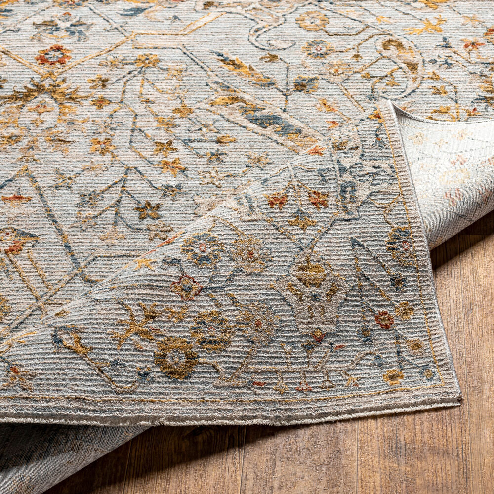 Reina Cream/Tan Machine Woven Rug REN-2301 - fold