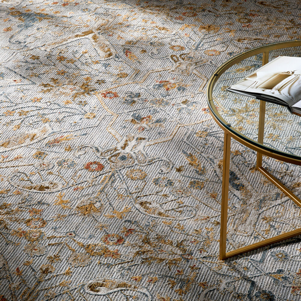 Reina Cream/Tan Machine Woven Rug REN-2301 - styleshot