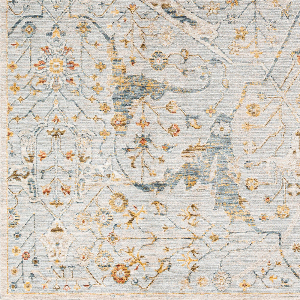 Reina Cream/Tan Machine Woven Rug REN-2301 - swatch