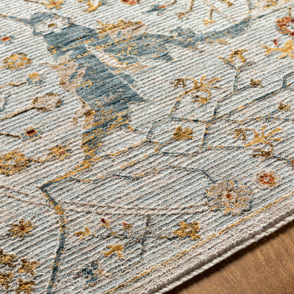Reina Cream/Tan Machine Woven Rug REN-2301 - texture
