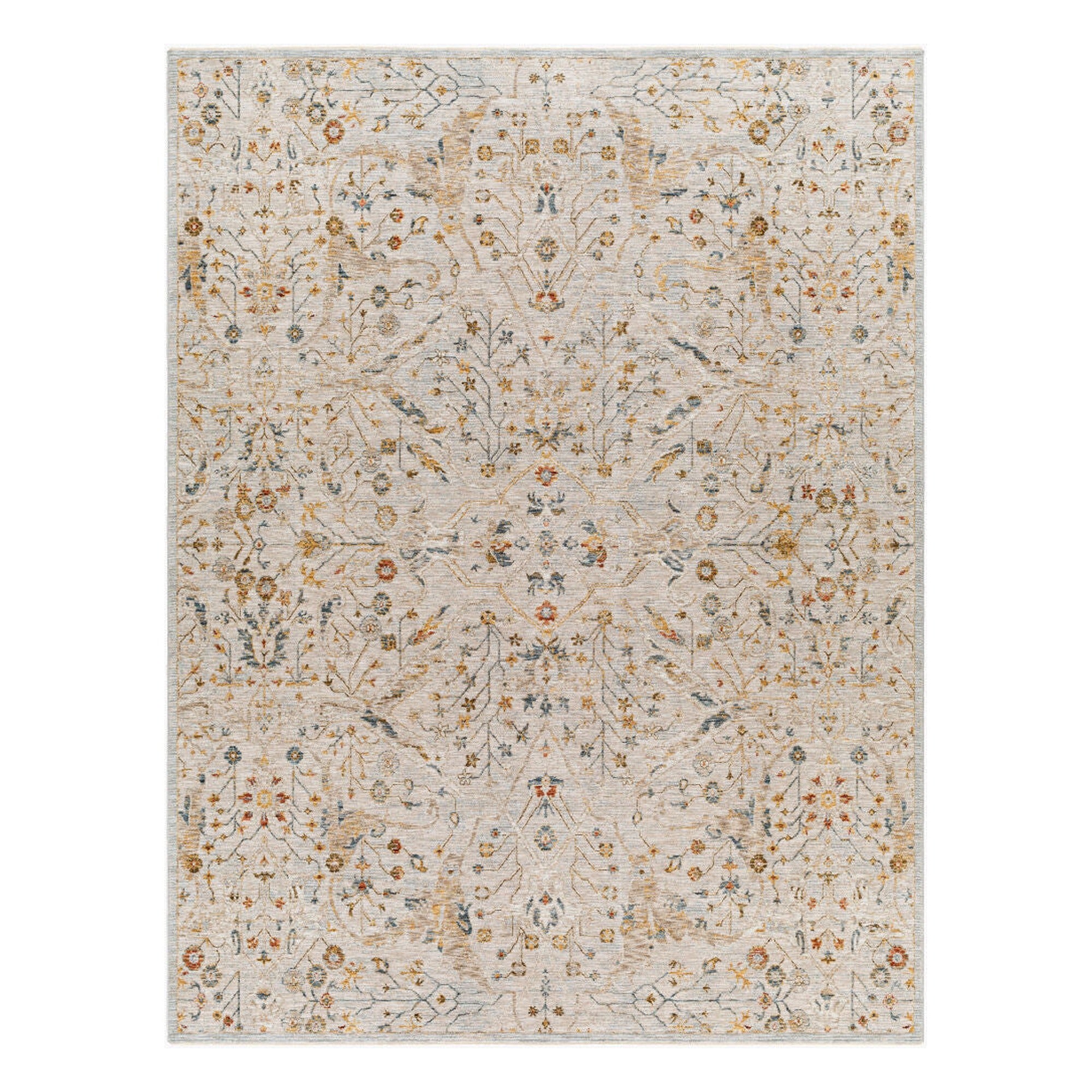 Reina Cream/Tan Machine Woven Rug REN-2302 - 2'7" x 10'
