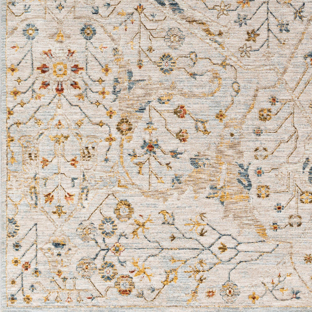 Reina Cream/Tan Machine Woven Rug REN-2302 - swatch