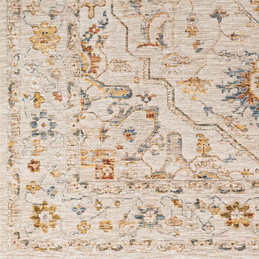 Reina Cream/Rust Machine Woven Rug REN-2303 - swatch