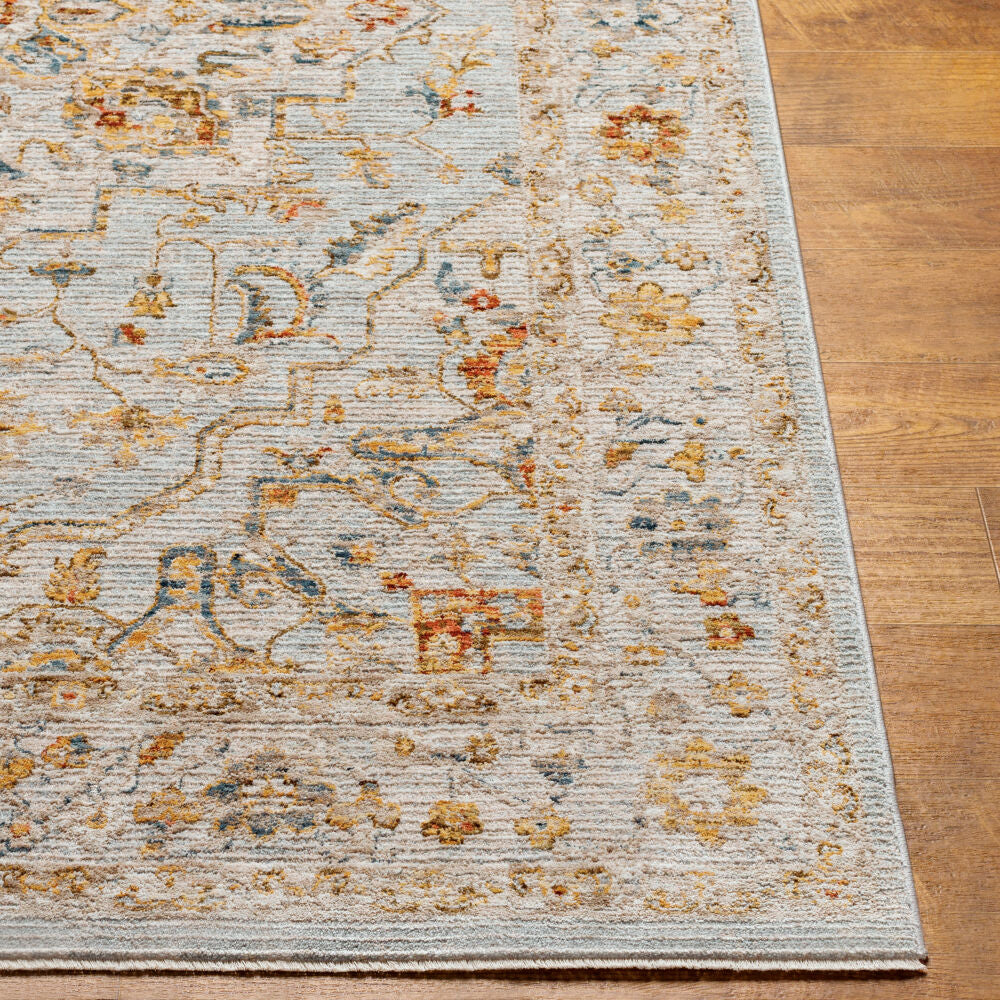 Reina Cream/Rust Machine Woven Rug REN-2304 - front