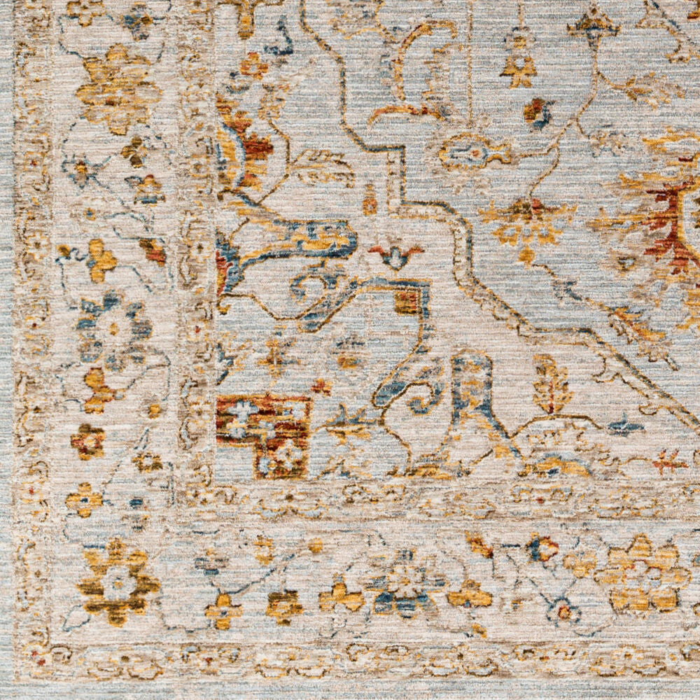 Reina Cream/Rust Machine Woven Rug REN-2304 - swatch