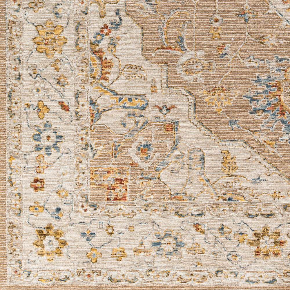 Reina Cream/Tan Machine Woven Rug REN-2305 - swatch