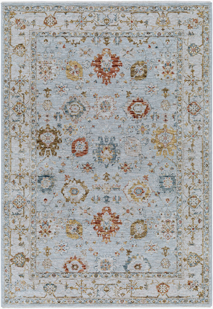 Reina Cream/Rust Machine Woven Rug REN-2306 - 2'7" x 10'