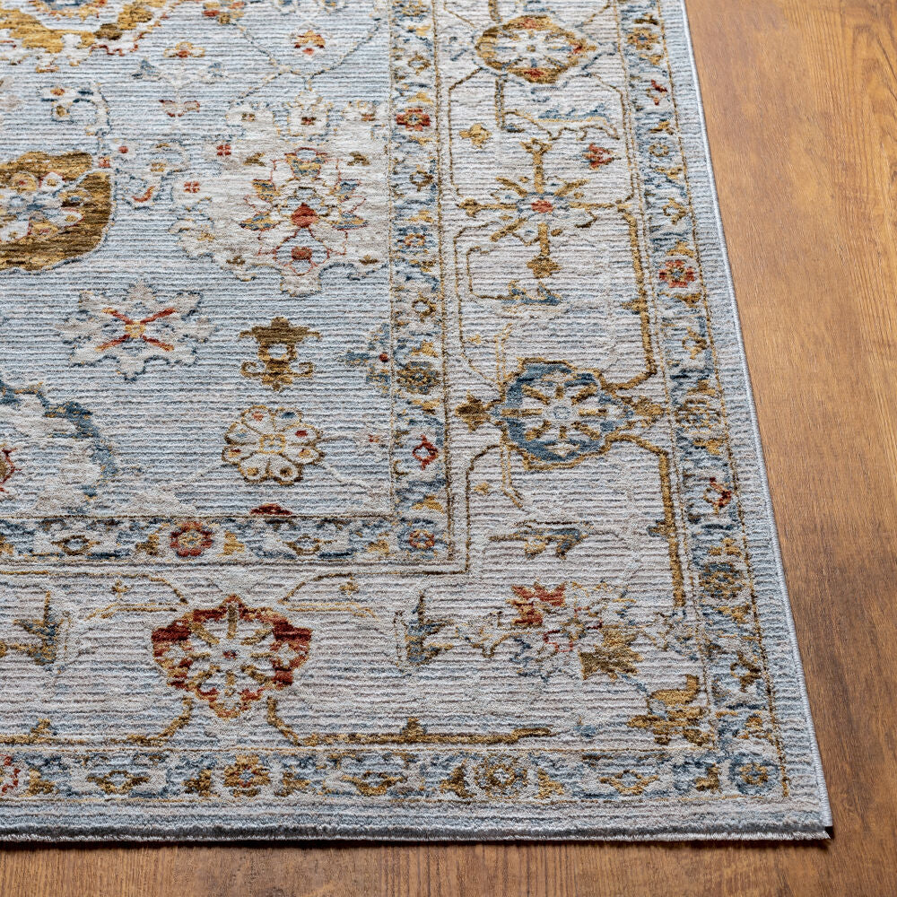 Reina Cream/Rust Machine Woven Rug REN-2306 - front
