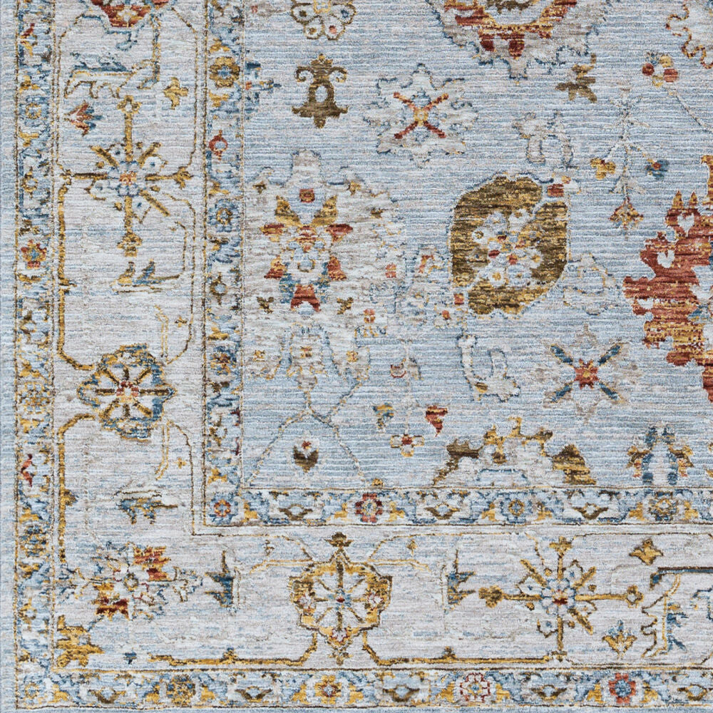 Reina Cream/Rust Machine Woven Rug REN-2306 - swatch