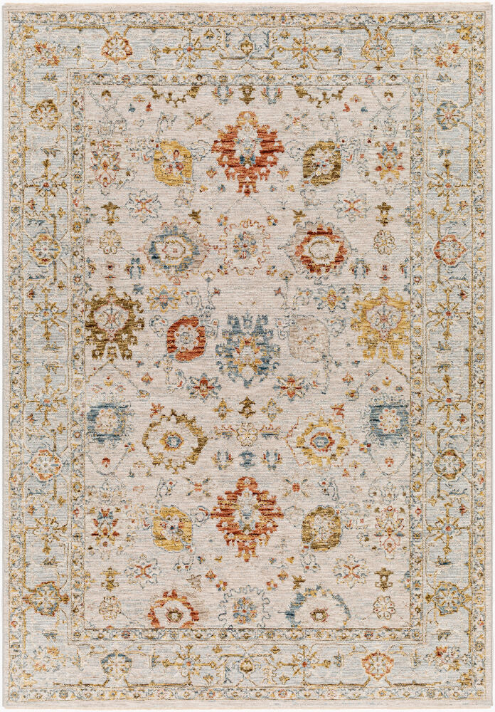 Reina Cream/Tan Machine Woven Rug REN-2309 - 2'7" x 10'