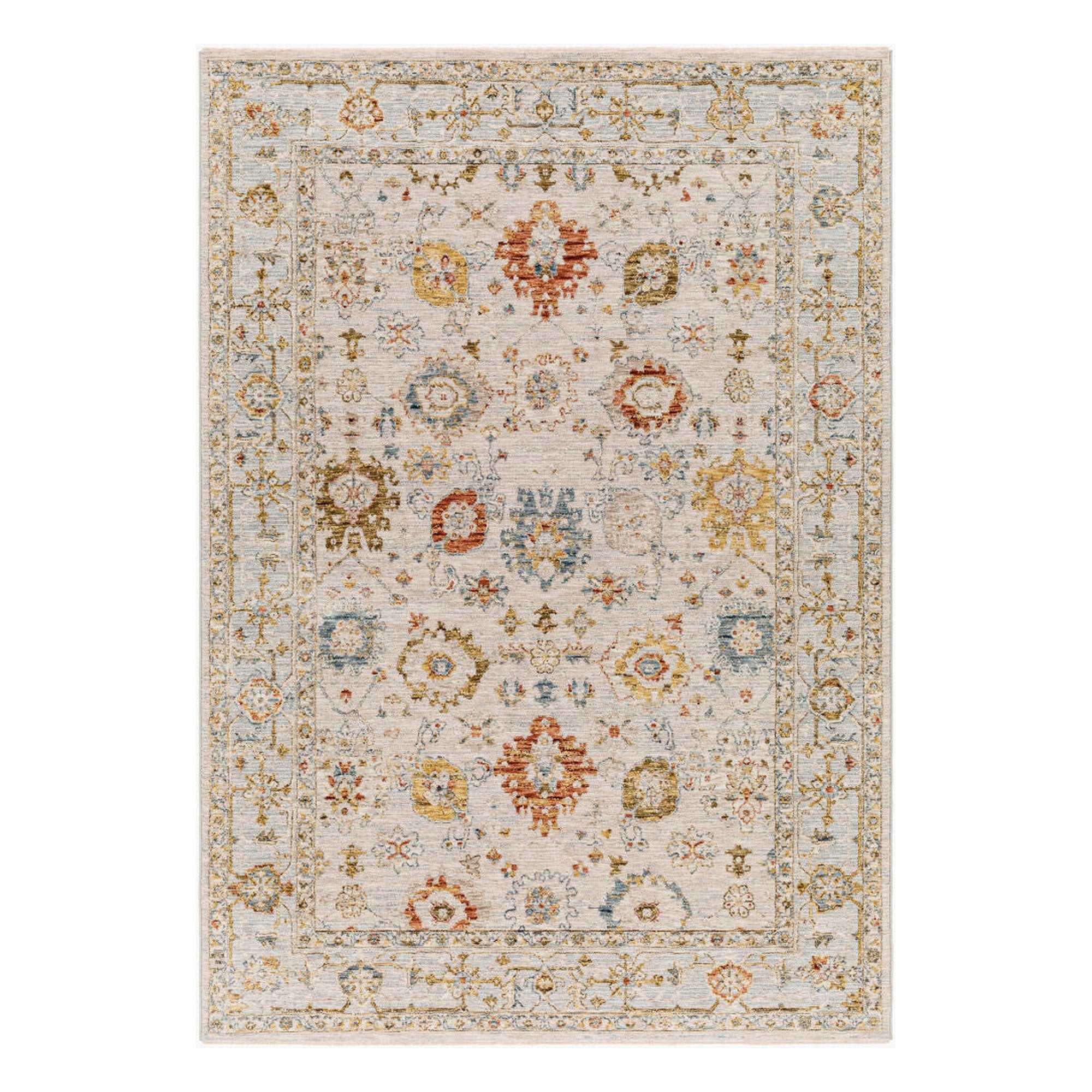 Reina Cream/Tan Machine Woven Rug REN-2309 - 2'7" x 10'
