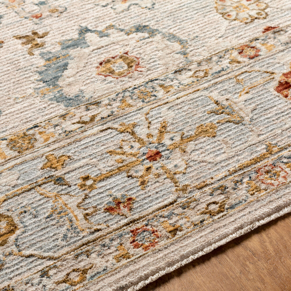 Reina Cream/Tan Machine Woven Rug REN-2309 - texture