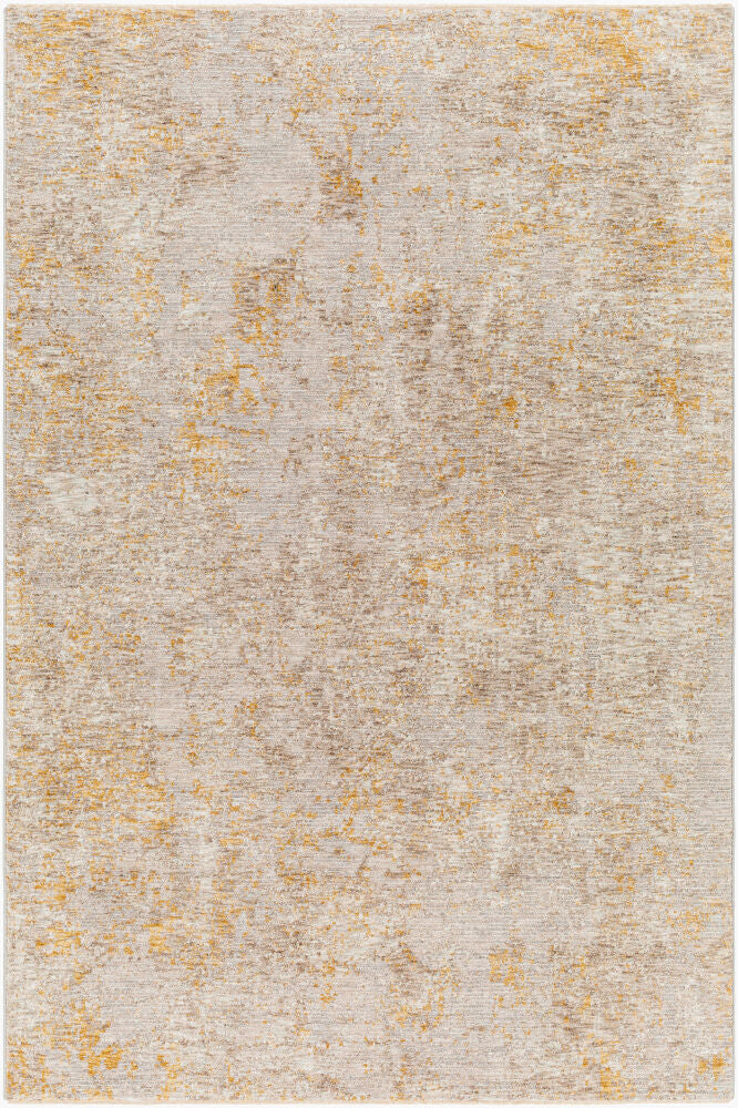 Reina Light Brown/Tan Machine Woven Rug - 2'7" x 10'