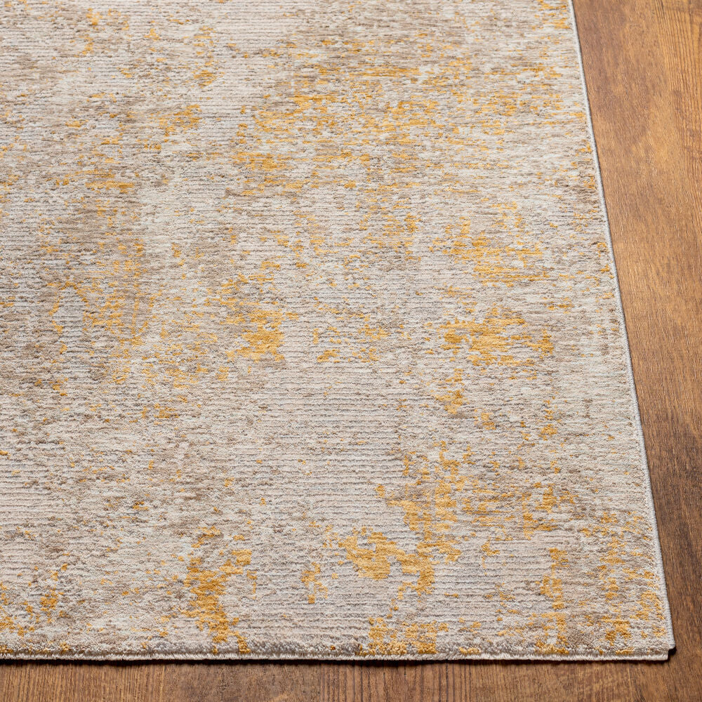 Reina Light Brown/Tan Machine Woven Rug - front