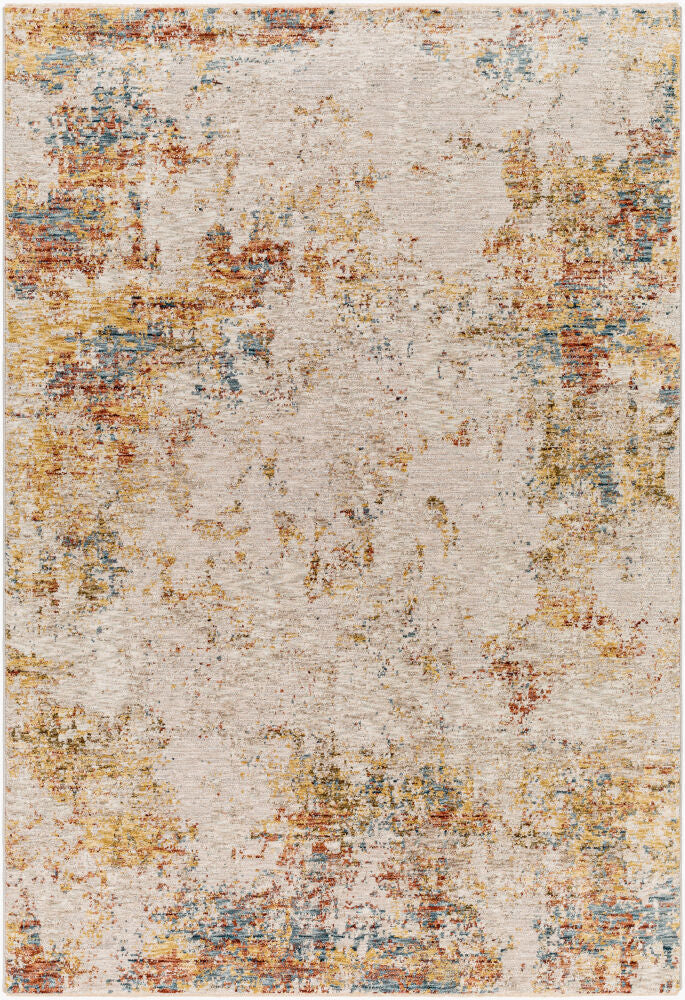 Reina Cream/Rust Machine Woven Rug REN-2311 - 2'7" x 10'