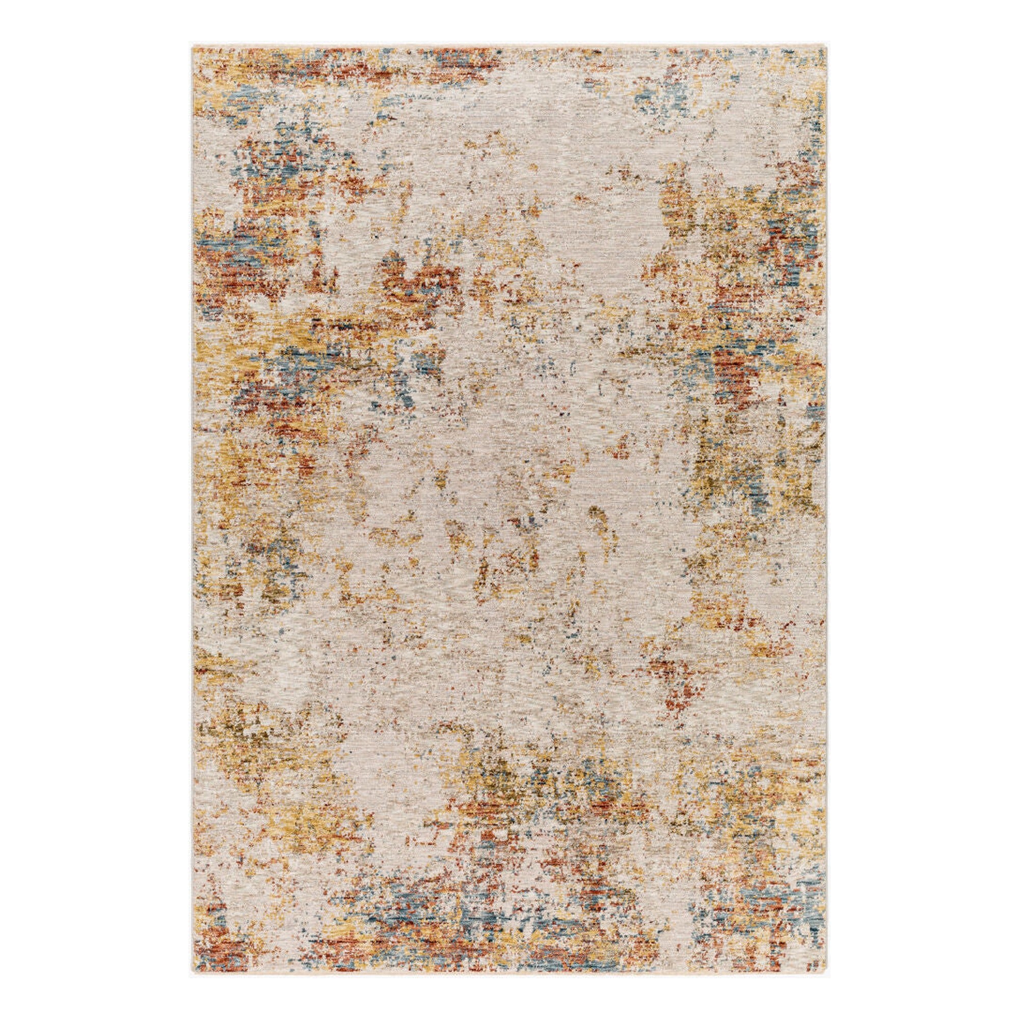 Reina Cream/Rust Machine Woven Rug REN-2311 - 2'7" x 10'