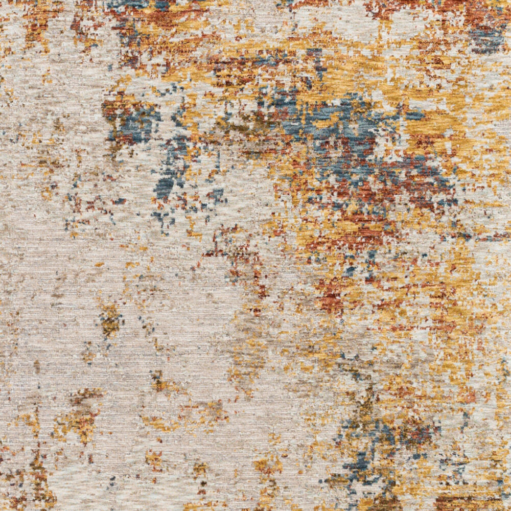 Reina Cream/Rust Machine Woven Rug REN-2311 - swatch