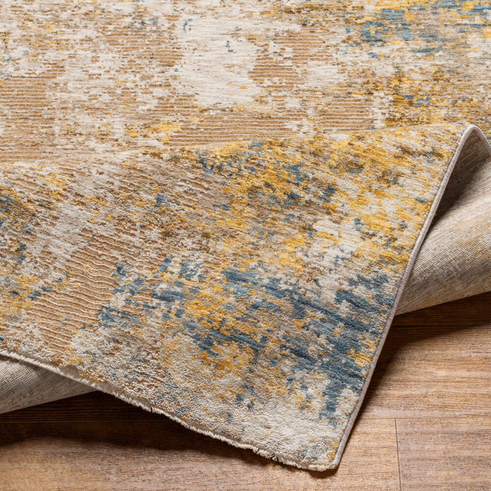 Reina Cream/Tan Machine Woven Rug REN-2312 - fold