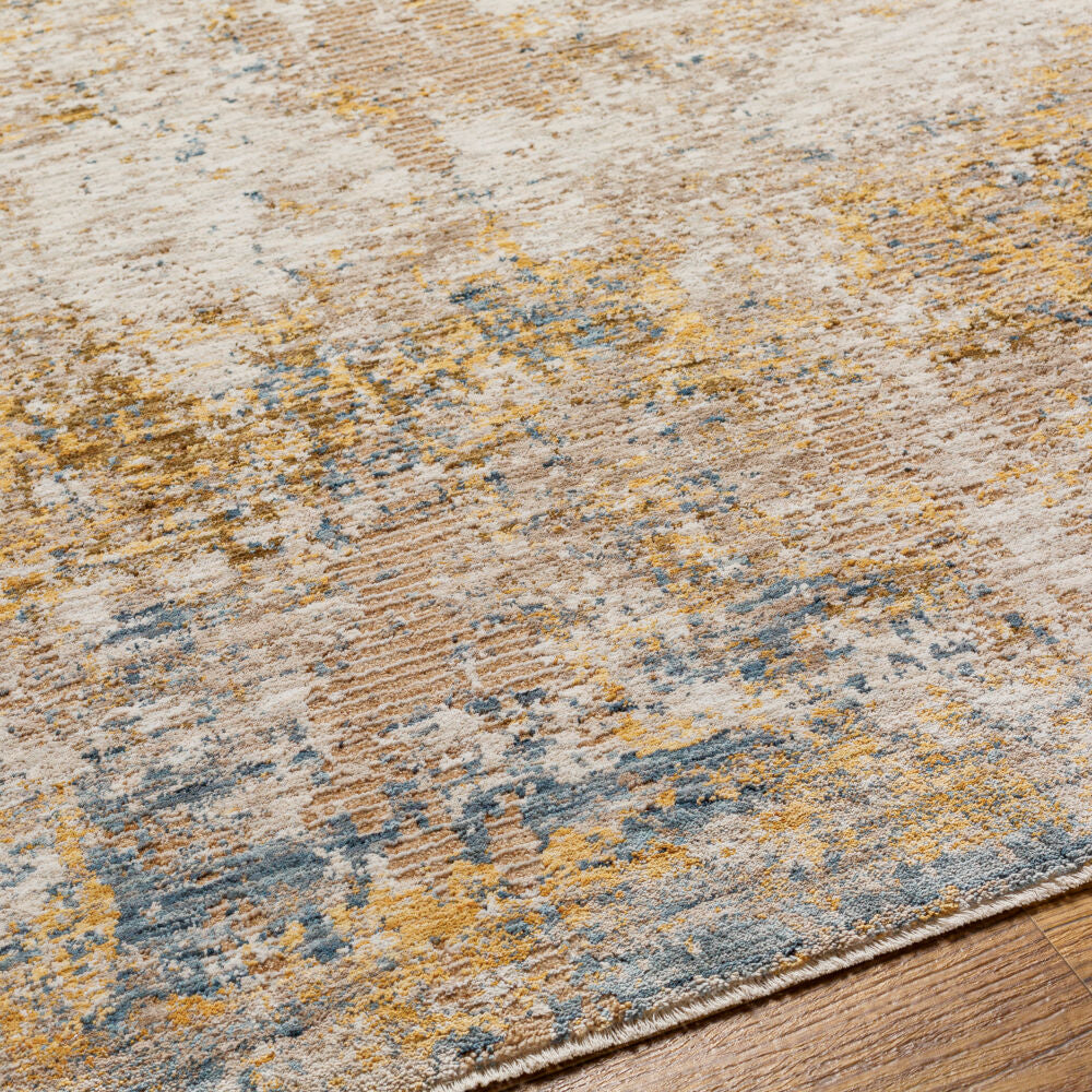 Reina Cream/Tan Machine Woven Rug REN-2312 - texture