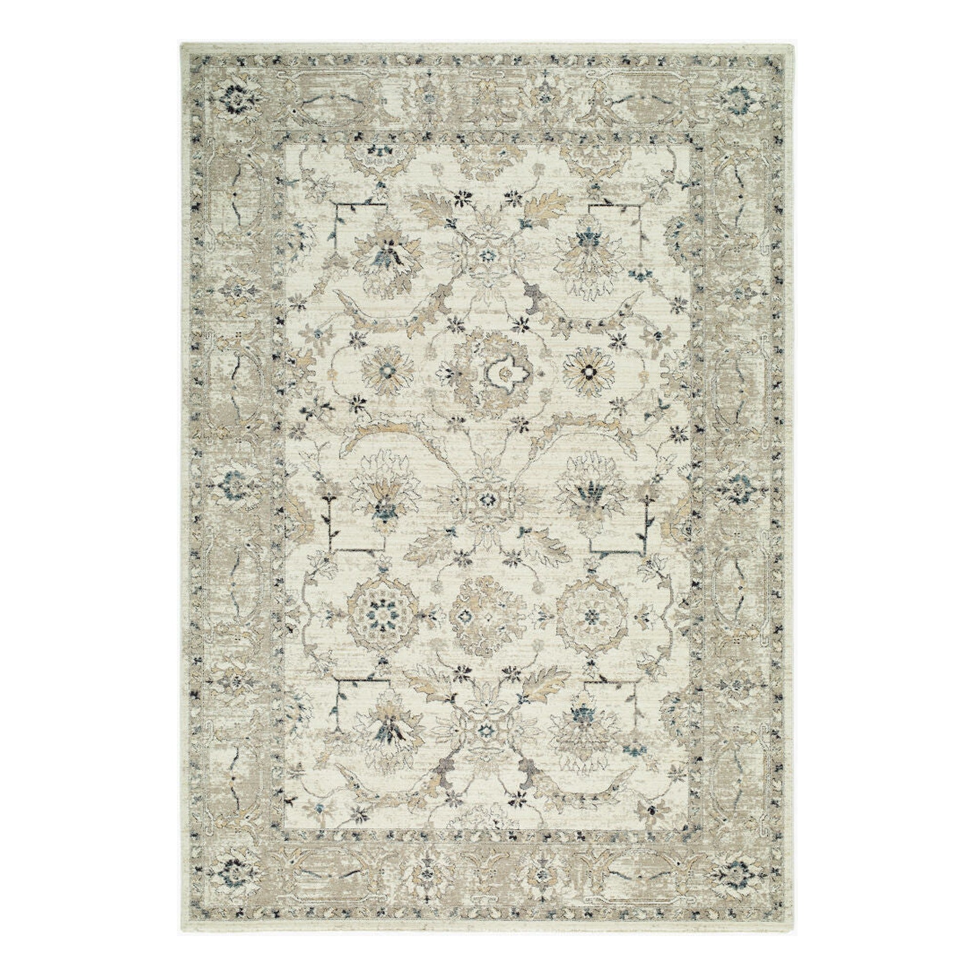 Reflection Beige/Medium Gray Machine Woven Rug RFL-2301 - 2'7" x 10'