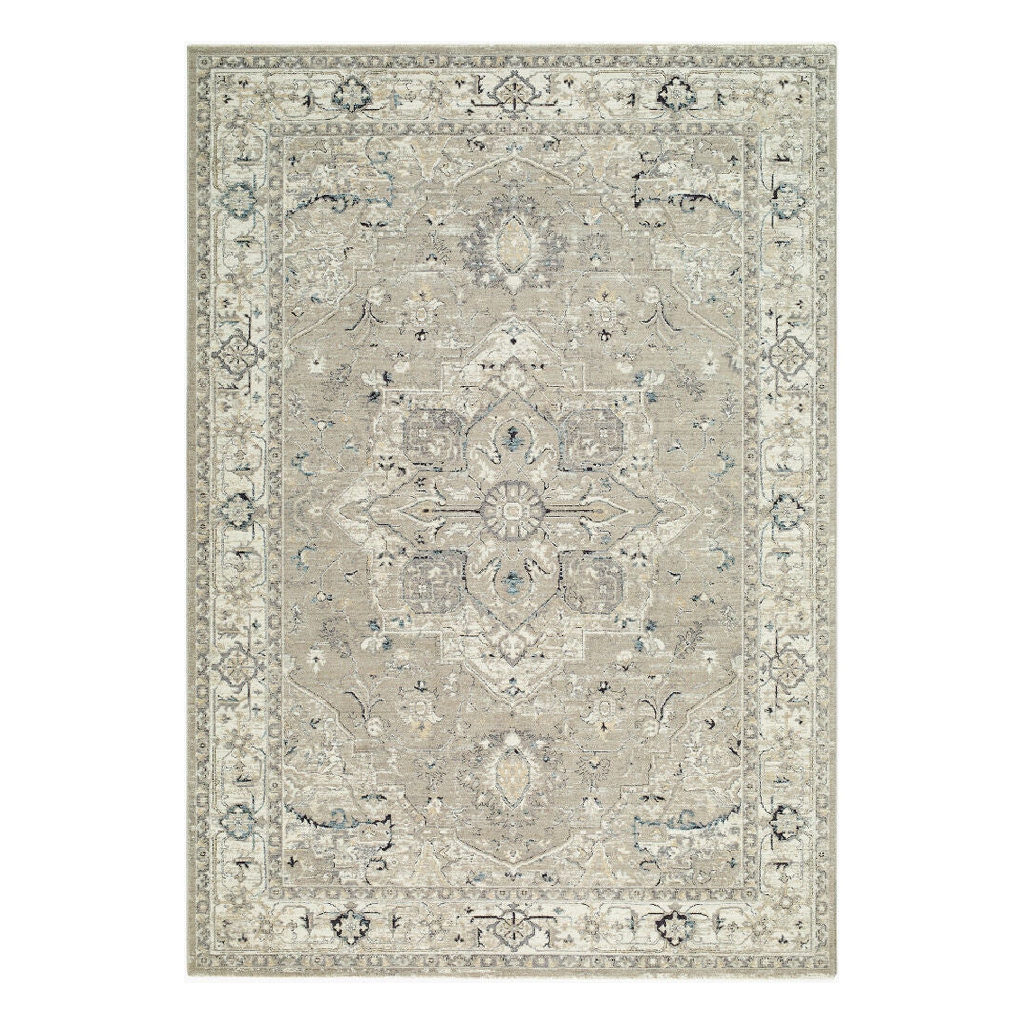 Reflection Beige/Medium Gray Machine Woven Rug RFL-2302 - 2'7" x 10'