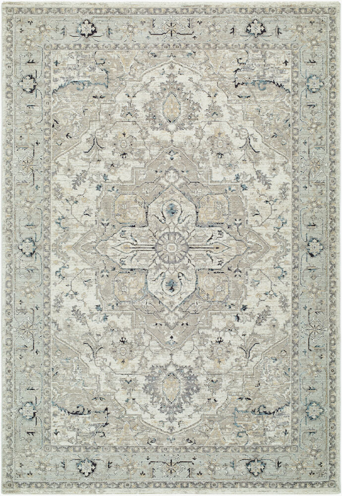 Reflection Beige/Medium Gray Machine Woven Rug RFL-2303 - 2'7" x 10'