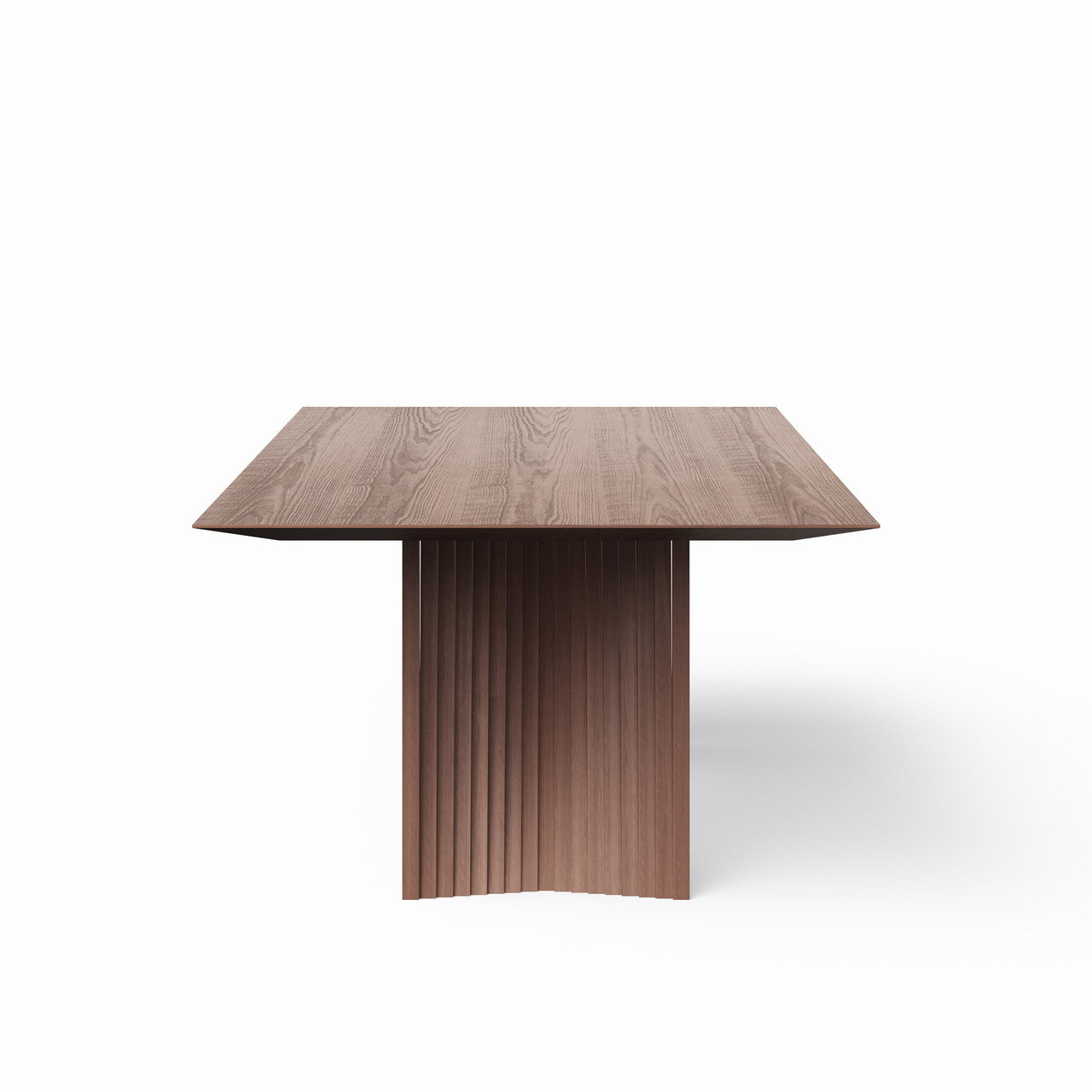 Modern Brazilian - Laguna - Wooden Top Dining Table - Nogal Frame