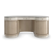 Vanity Fair Brushed Gold Desk 67.25" by Caracole