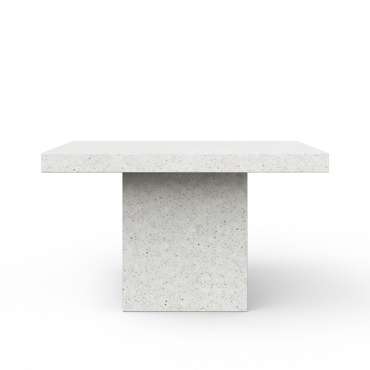 Mixx - Una - 59" Square Counter Height Dining Table - Ivory Terrazzo