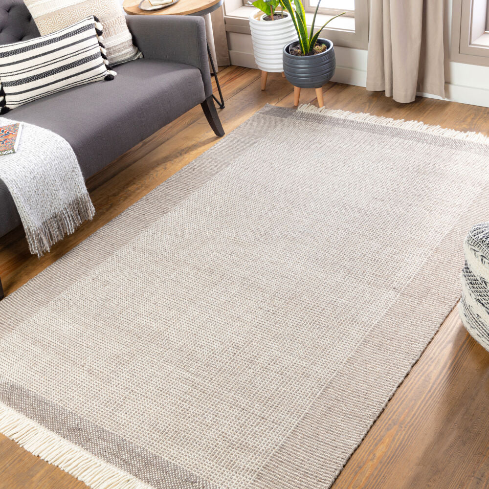 Reliance Beige/Cream Handmade Rug - roomscene