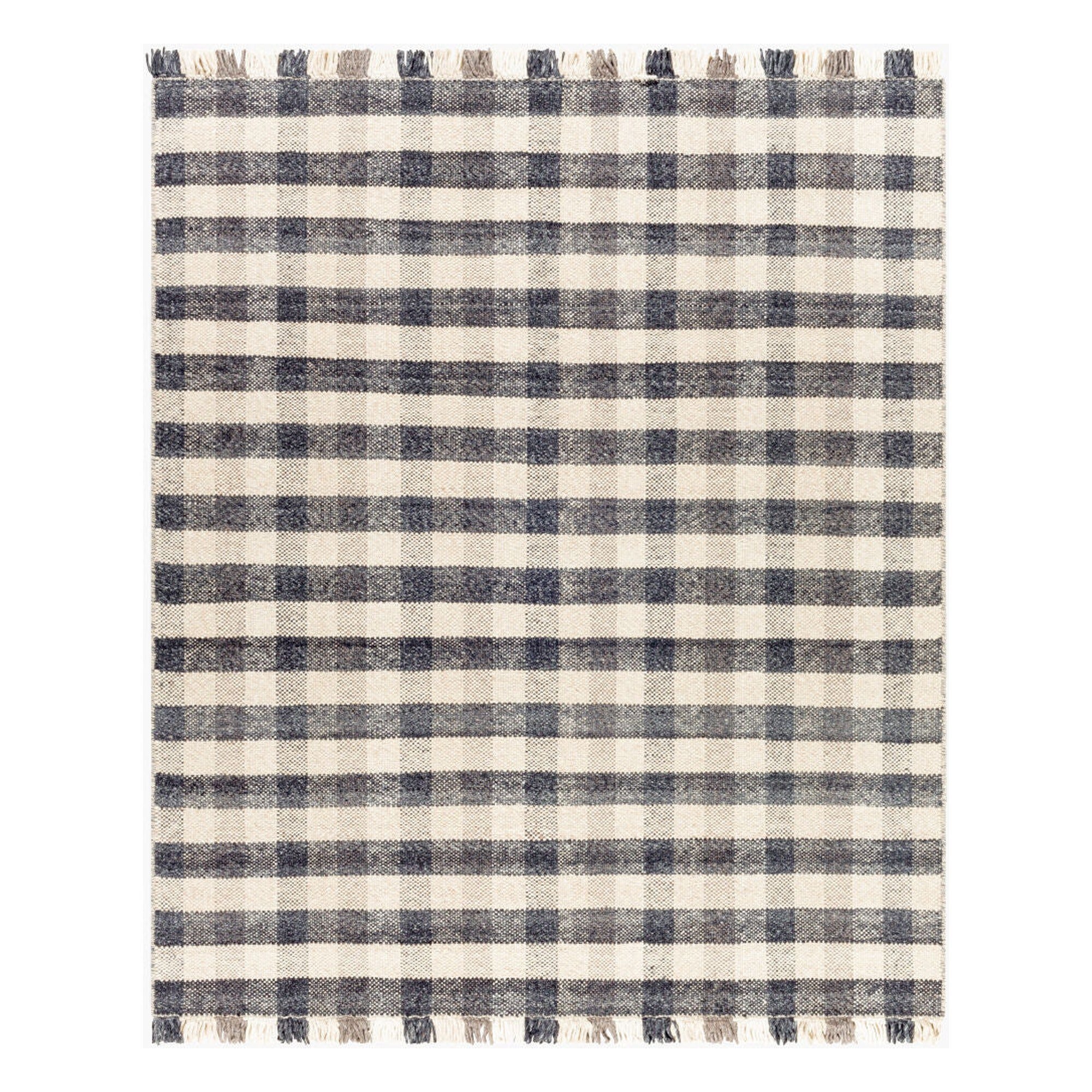Reliance Charcoal/Tan Handmade Rug - 2' x 3'