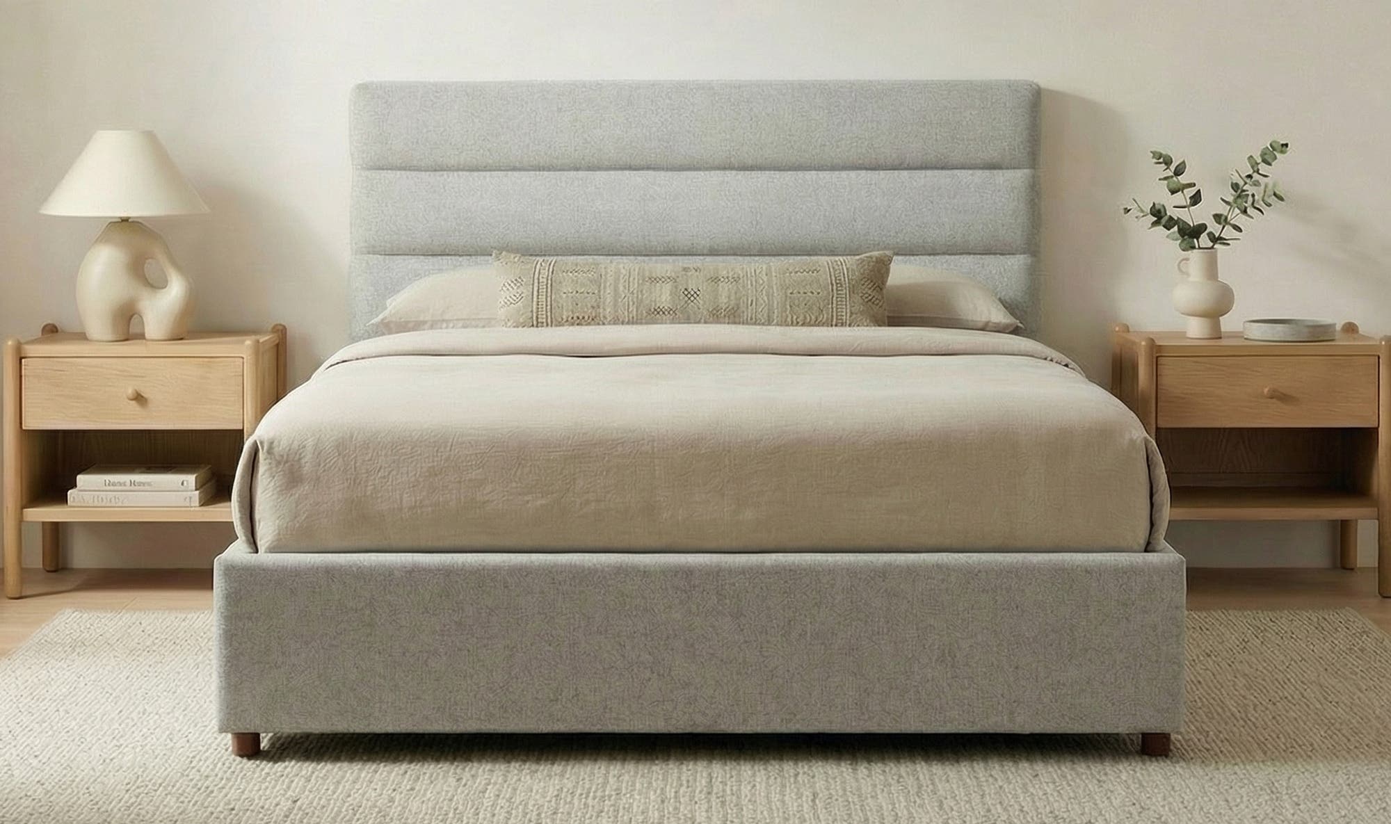 Takio Queen Bed Light Grey by Moe's Home Collection - view 5