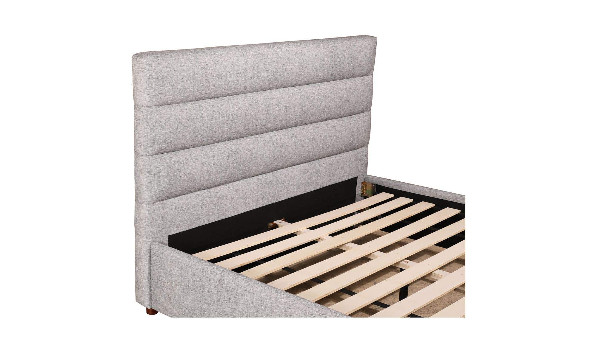 Takio Queen Bed Light Grey by Moe's Home Collection - view 13