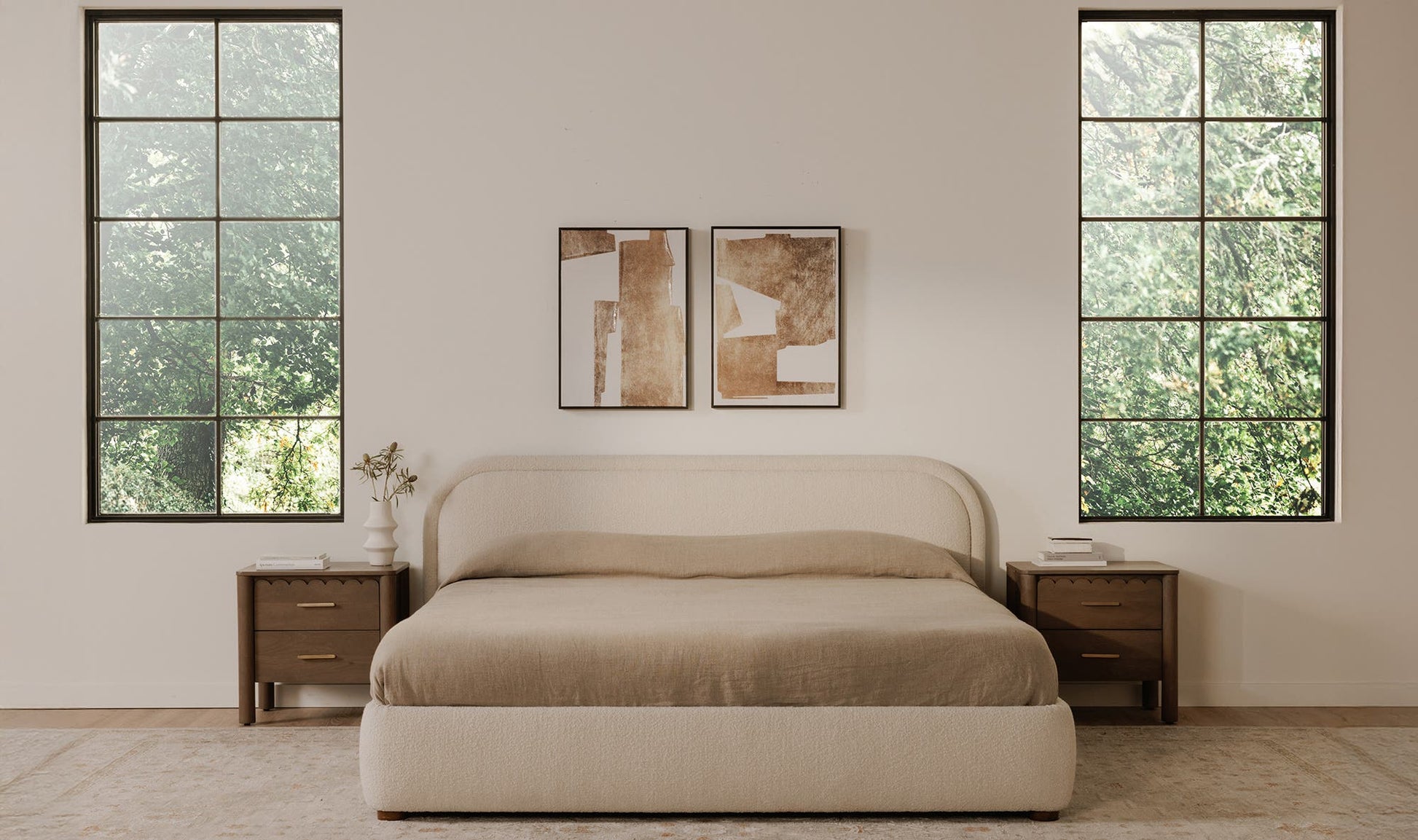 Colin Queen Bed Oatmeal by Moe's Home Collection - view 10