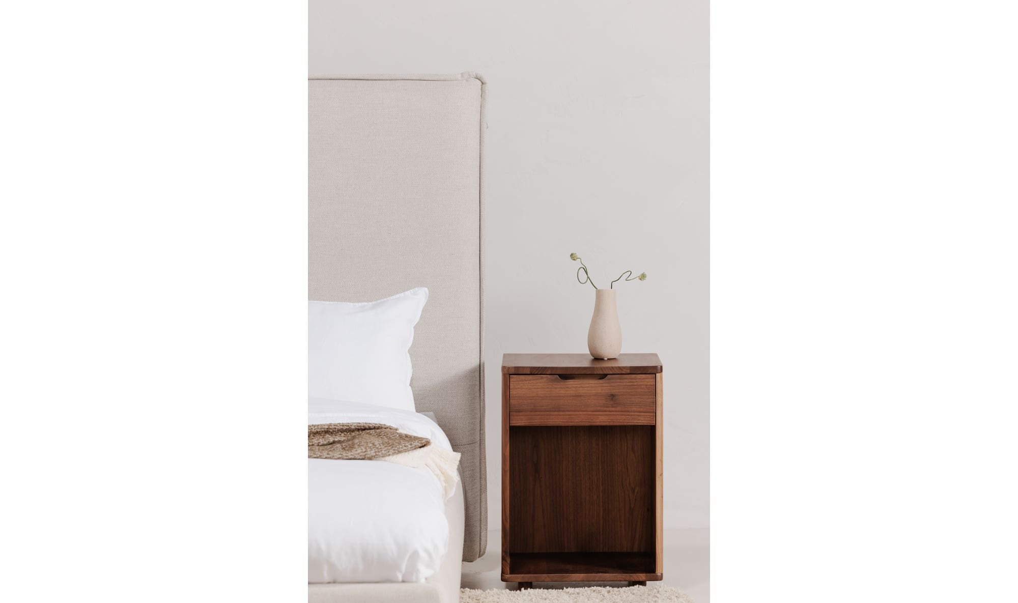 Luzon Queen Bed Tall Headboard Wheat by Moe's Home Collection - view 5